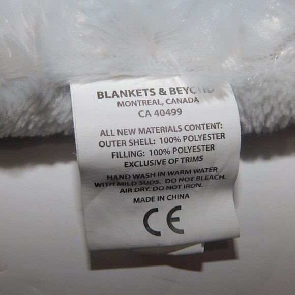 Blankets & Beyond Gray Swirl Rosette Plush Bear Security Blanket Baby lovey Nunu - Picture 6 of 8